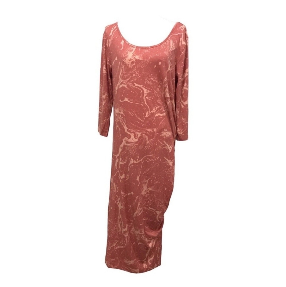 Skinnygirl Mix Of Red and Orange Maxi Dress